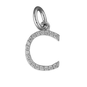 Initial pendants A-Z silver 925 - London Fifth Avenue jewellery  