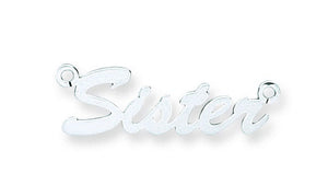 Silver Small Script Name Necklace - London Fifth Avenue jewellery  