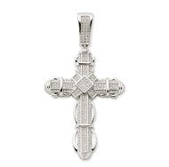 Large Paved Cross Pendant - London Fifth Avenue jewellery  