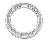 White gold & Diamond circle of life pendant