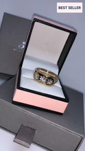 Load image into Gallery viewer, Gents large 3 stone Gypsy ring - London Fifth Avenue jewellery  
