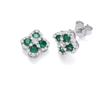 Load image into Gallery viewer, Four leaf clover earrings

