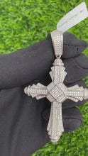 Load and play video in Gallery viewer, Peaches &amp; Cream cross pendant
