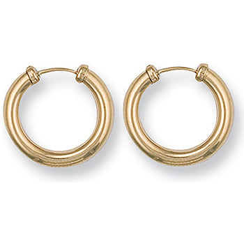 Capped Sleepers 9ct gold - London Fifth Avenue jewellery  