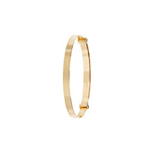 Load image into Gallery viewer, Plain yellow gold expandable baby bangle
