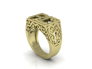 Bespoke Gold or Silver inital Rings - London Fifth Avenue jewellery  