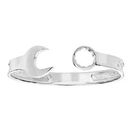 Spanner older teen / ladies size silver bangle