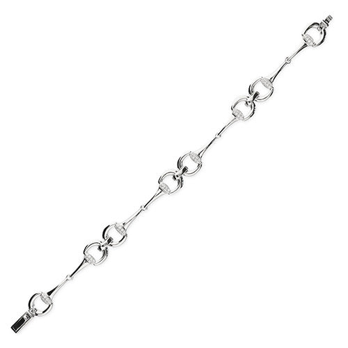 Woman’s equine cubic zirconia snaffle bracelet - London Fifth Avenue jewellery  