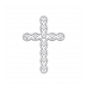 Elizabeth silver cross pendant