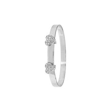 Load image into Gallery viewer, Double Cz Heart bangle - London Fifth Avenue jewellery  

