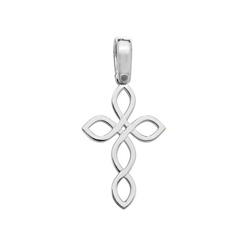 Celtic silver cross pendant