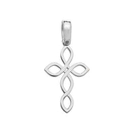 Celtic silver cross pendant