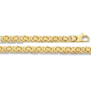 Byzantine chain 20 inch yellow gold