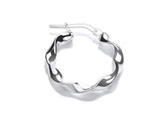 Childs small size twisted hoop earrings