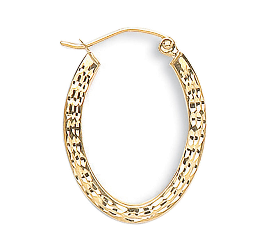 Oval Creoles yellow gold