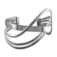 Fancy wave solid bangle woman’s - London Fifth Avenue jewellery  