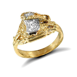 Child’s saddle ring 9ct gold - London Fifth Avenue jewellery  