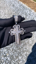 Load image into Gallery viewer, Big icey cross pendant
