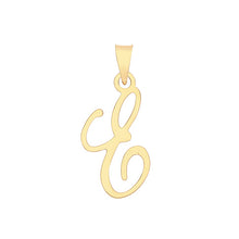 Load image into Gallery viewer, Fancy font gold initial pendant
