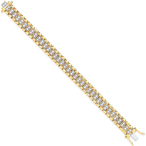 Yellow 9ct Gold Rolex Style bracelet - London Fifth Avenue jewellery  
