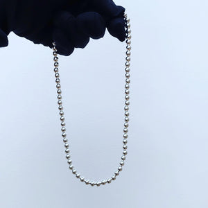 Silver ball chain 17” collar bone length
