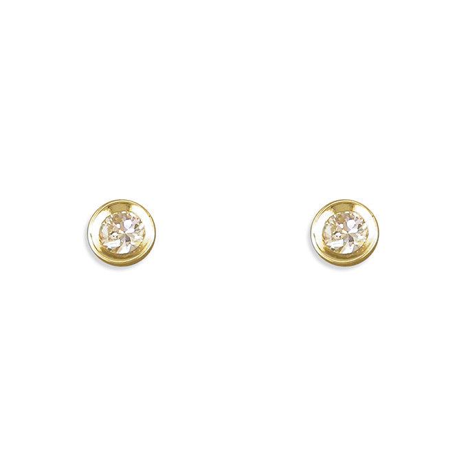 Baby gold stud earrings