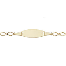 Load image into Gallery viewer, Yellow gold 6 inch kids I.D bracelet
