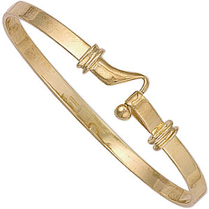 Hook bangle 9ct gold - London Fifth Avenue jewellery  