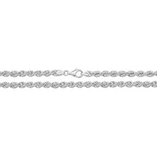 Load image into Gallery viewer, Silver unisex rope chain
