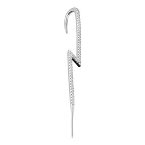 Single ear pin hook, Zigzag design