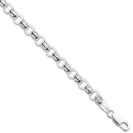 24” Silver Round Belcher Chain - London Fifth Avenue jewellery  