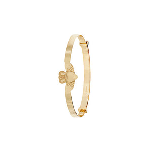 Baby’s gold expandable Claddagh bangle