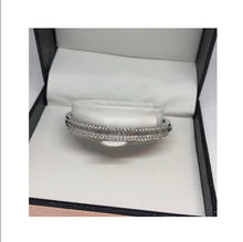 Load image into Gallery viewer, Baby silver baguette bangle - London Fifth Avenue jewellery  
