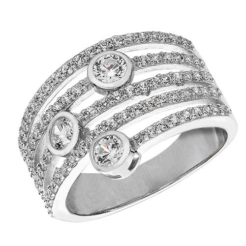 Silver bubble ring - London Fifth Avenue jewellery  
