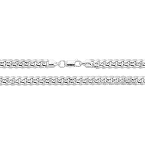 Silver curb Cuban bracelet / chains
