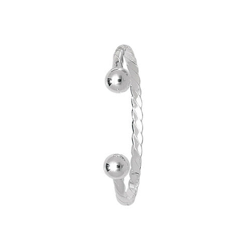 Baby’s silver twisted torque bangle