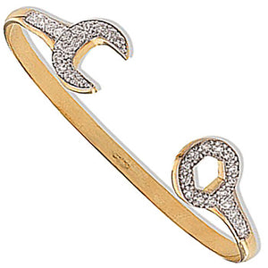 Child’s spanner bangle 9ct - London Fifth Avenue jewellery  