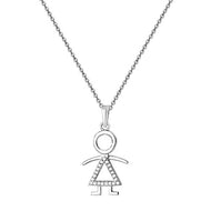 Lady-Girl charm pendant