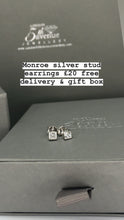 Load image into Gallery viewer, Monroe square stud earring
