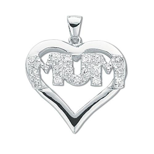 Mum Heart Pendant - London Fifth Avenue jewellery  