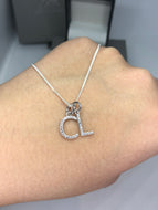 Inital pendant extra letters - London Fifth Avenue jewellery  
