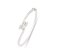 Woman’s Silver cz Butterfly freedom bangle