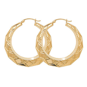 Medium creole hoop earrings