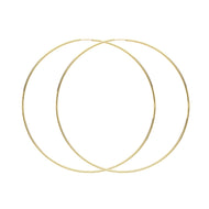 Large gold hoop 80mm earrings