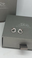 Heart stud earrings - London Fifth Avenue jewellery  