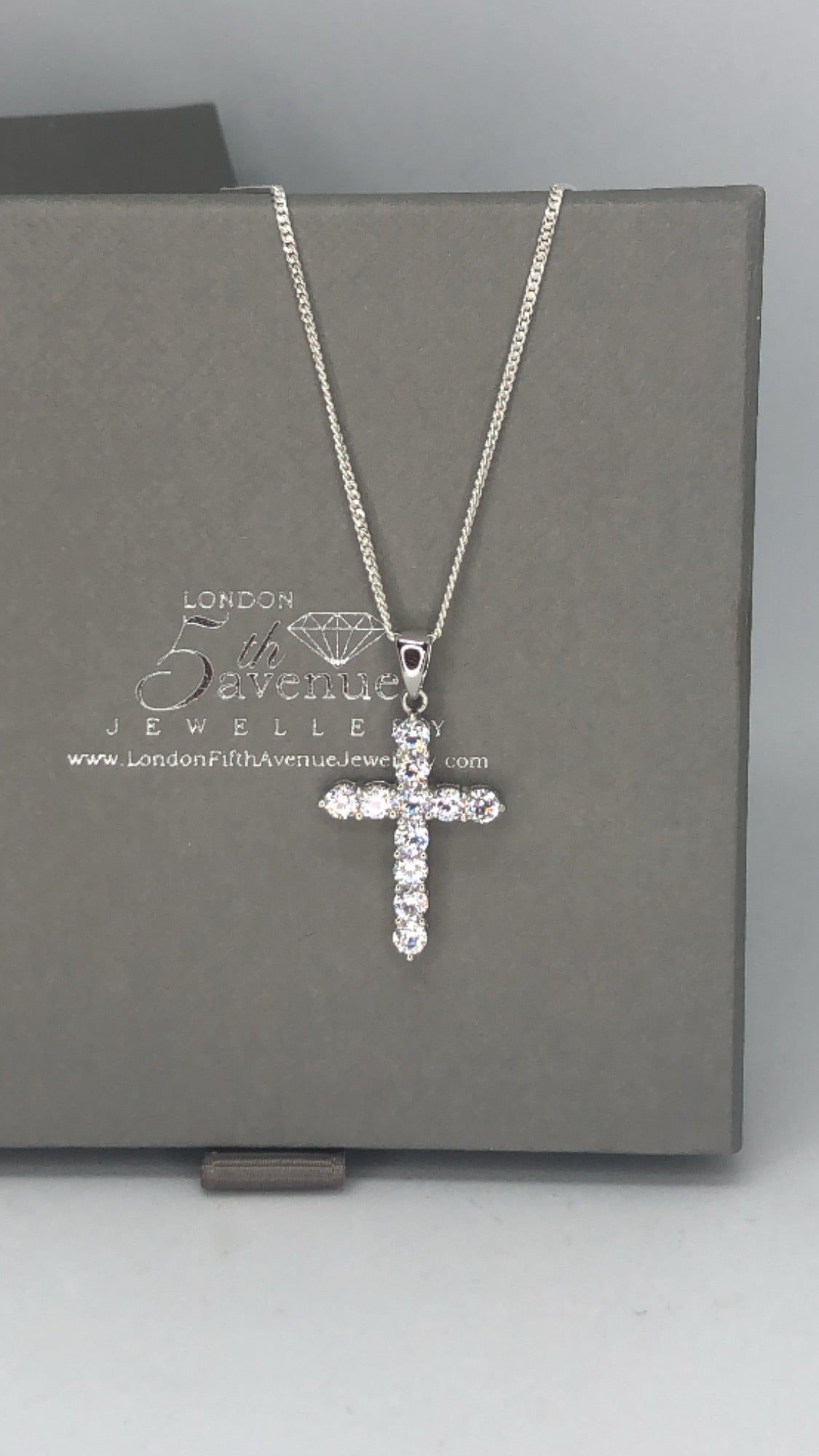 Kloe cross pendant - London Fifth Avenue jewellery  