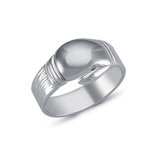 Silver Boxing Glove Ring