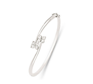 Woman’s Silver cz Butterfly freedom bangle