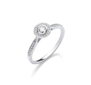 Kira 9ct White Gold 0.25ct Diamond Ring