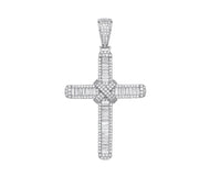 Iconic Baguette large cross pendant with